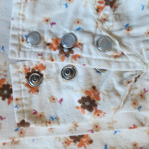GAP Kids Unisex Floral Button Down Top - Size Small - Picture 6 of 6